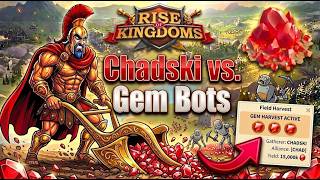 Chadski vs. Gem Bots: How Many Gems Can I Gather - Rise of Kingdoms