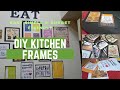 Diy kitchen frames  creativity  kitchen diy  kitchen decorating idea by maheen fatima