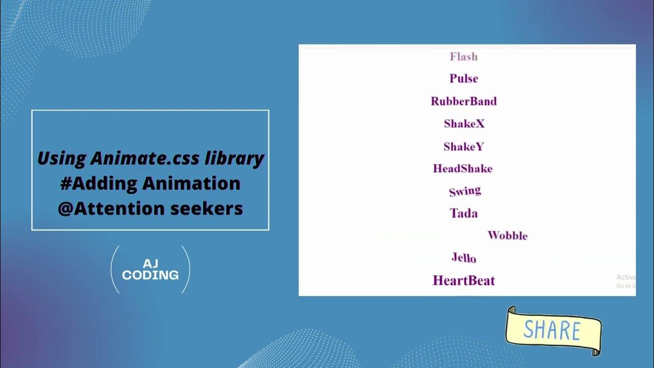 12 div 3. CSS animation features.