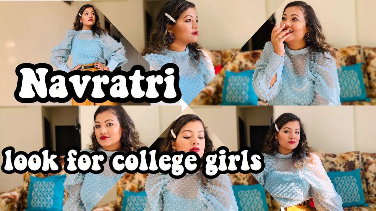 NAVRATRI MAKEUP FOR COLLEGE GIRLS AND TEENAGAERS / NAVRATRI GLAM MAKEUP FOR BEGINNER IN HINDI makeup artist