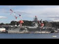 【4K】2021 1231 横須賀軍港めぐり 13時便(二巡目) ロナルド・レーガン、いずも、年末シフト横須賀艦