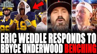 Eric Weddle RESPONDS To Michigan BENCHING Bryce Underwood!