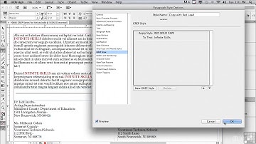 064  Indesign CS6 0806 GREP Styles For Artists