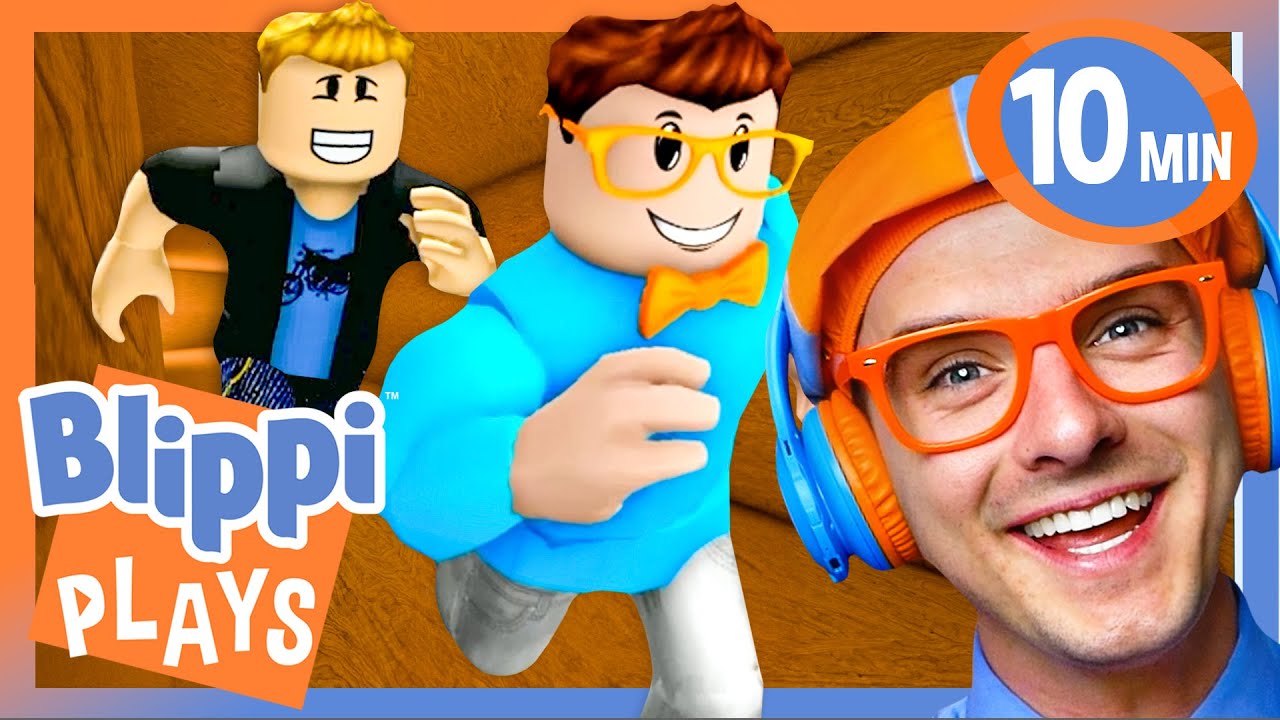 Hide and Seek Part 1 & 2! | | BEST OF BLIPPI PLAYS ROBLOX! | Educational Gaming Videos for Kids