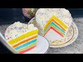 Rainbow Cake كيكة القوس قزح 