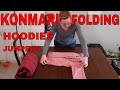 How to fold hoodies | konmari fold hoodies | konmari fold jumpers | how to fold jumpers | hoodies