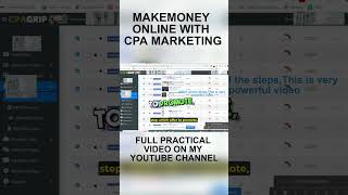 GUARANTEED EARNING WITH CPA MARKETING |HOW TO (MAKE MONEY ONLINE) USING CPAGRIP| CLICKBANK