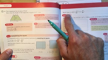 10  Completing the Square Chapter 2 section 2 Edexcel Pure AS Level Maths