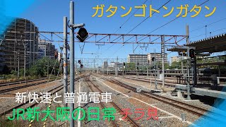 【JR新大阪駅】〜新快速電車と普通電車〜