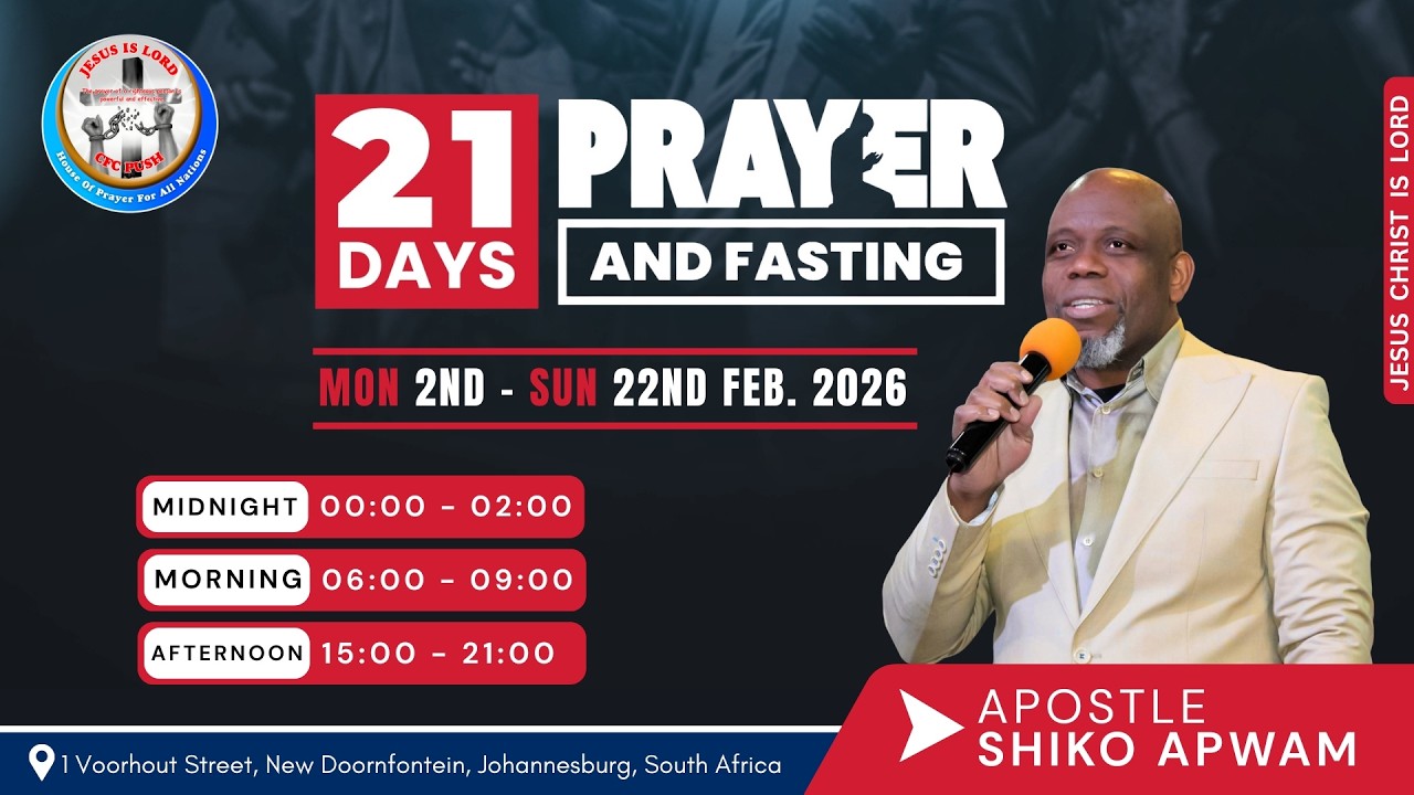 Day 13 of 21 Days of Prayer & Fasting | Saturday Midnight Prayer | 14/02/2026 | Apostle Shiko Apwam