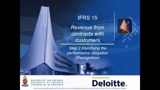 IFRS 15, Step 2, Identify the performance obligations