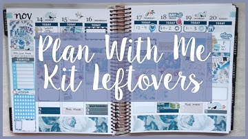 Plan With Me - November Kit Leftovers! (Sped Up)