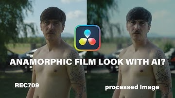 ANAMORPHIC FILM LOOK IN POST? Does it work? / #filmmaking #davinciresolve #ai
