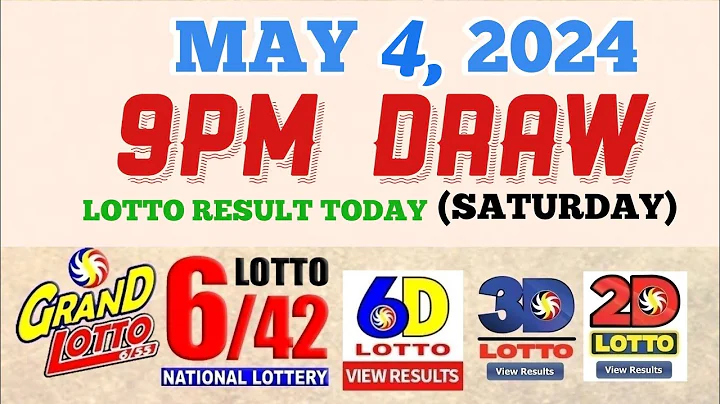 Lotto Result Today 9pm draw May 4, 2024 6/55 6/42 6D Swertres Ez2 PCSO#lotto - DayDayNews