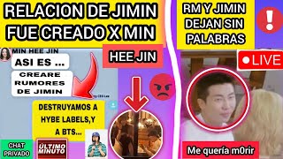 ULTIMA HORA🔴JIMIN FUE VICTIMA DE MIN HEE JINX ESTE MOTIVO🤬RM CONFESO Q😭noticiasdebtsrecientes