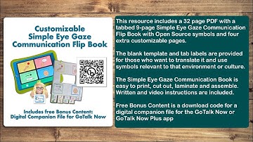 TPT Preview: Simple Eye Gaze Communication Flip Book