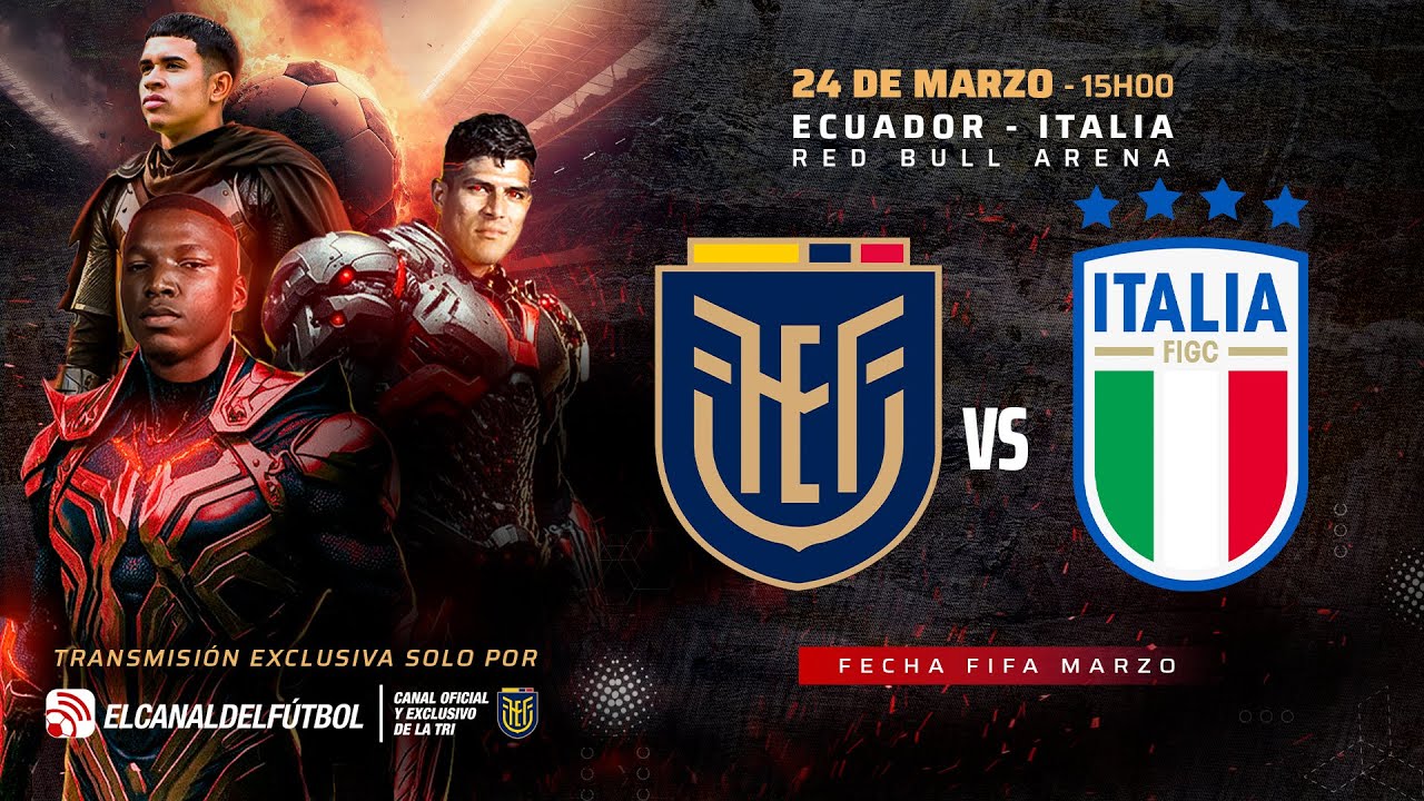 ECUADOR VS ITALIA AMISTOSO FECHA FIFA MARZO 2024 YouTube