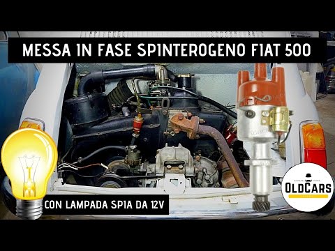 Messa in fase Spinterogeno e Regolazione Punte Platinate Fiat 500 - 126 epoca | OldCars Palermo