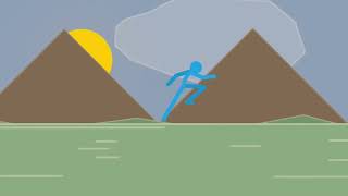 Run Cycle & Looping Background Practice 1 // XZ Stick Figure Animation