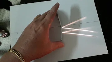 Quando um raio de luz incide paralelamente ao eixo principal em um espelho côncavo o que acontece com o raio refletido *?
