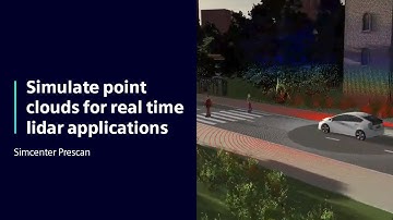 Simulate point clouds for real time lidar applications | Simcenter Prescan