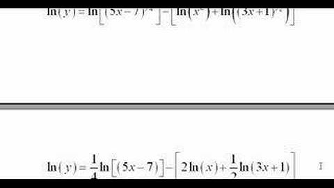 21) Logarithmic Differentiation, Part 1 of 2