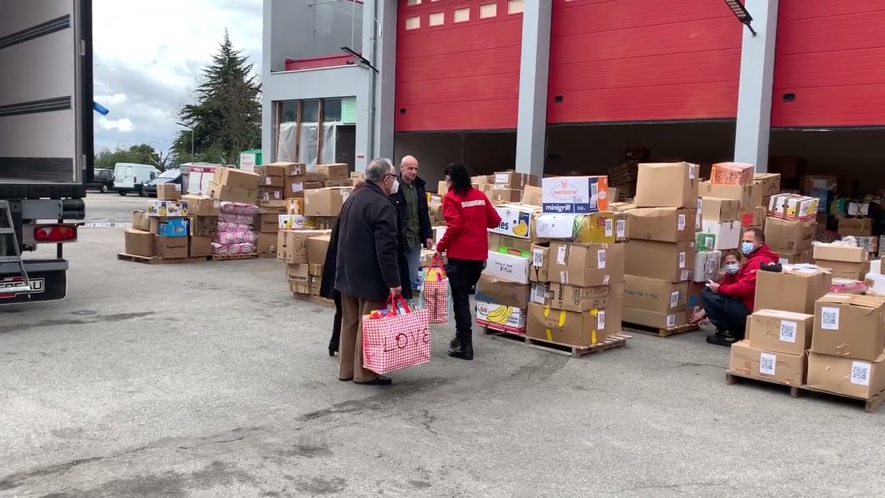 Recolha de bens alimentares para a Ucrânia