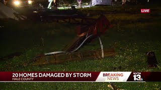 Damage reported from possible tornado in Hale County