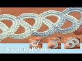 Crochet Simple  Lace Tape Tutorial 8 Кружева из лент