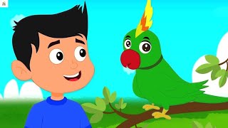 Main Tota Main Tota | Main Tota Hare Rang Ka | Mithu Mithu | Hindi Rhymes For Kids | Nursery Rhymes
