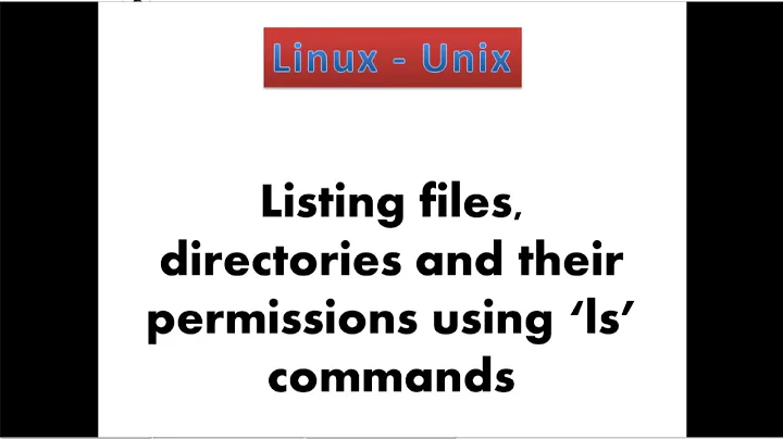 6. Linux - List files, directoris and permissions using "ls" commands