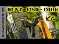 Diy  survival  bug out  hunting fishing cooking kit  sere sling bow  slingshot  first look