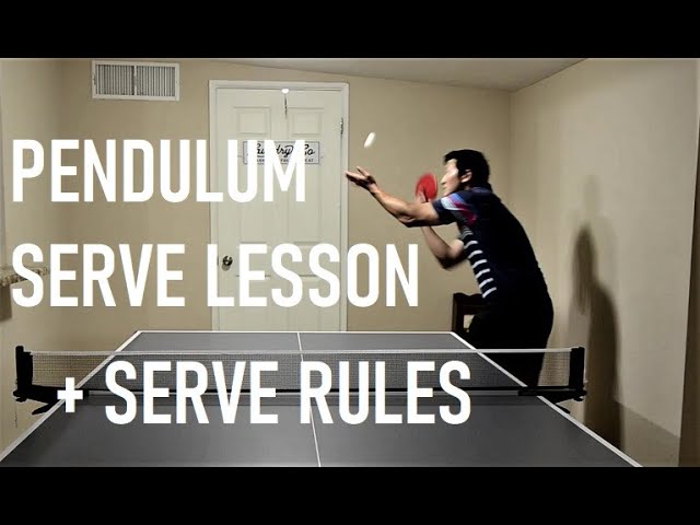 Pendulum Serve and Service Rules - Table Tennis Basics [Subtitles Available]