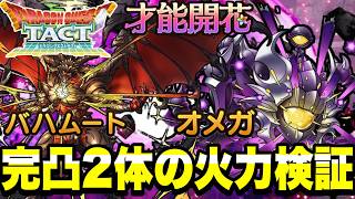 【ドラクエタクト】完凸２体の火力比較検証！！『オメガ＆バハムート』才能開花フルパネル解放～火力検証＆使用感を見せます！！【DQT】