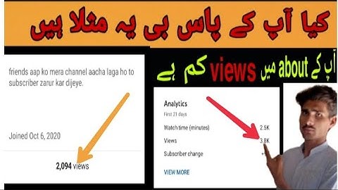 Youtube About Section Video Viwes Freeze youtube views not updating ?