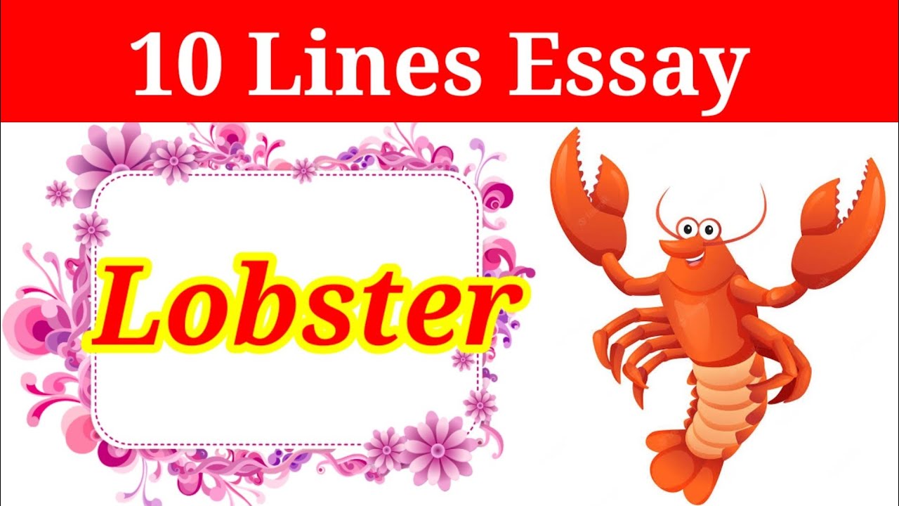 10 Lines on Lobster 🦞 in english essay on lobster lobster essay