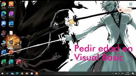 Pedir edad en Visual Basic