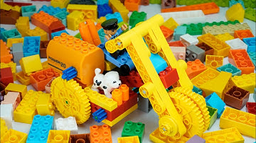 Satisfying Building Blocks Science ASMR Police Motorcycle