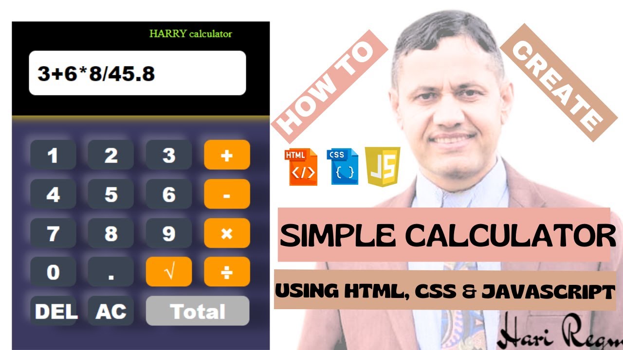 Build a Simple Calculator with HTML, CSS & JavaScript - Step-by-Step ...