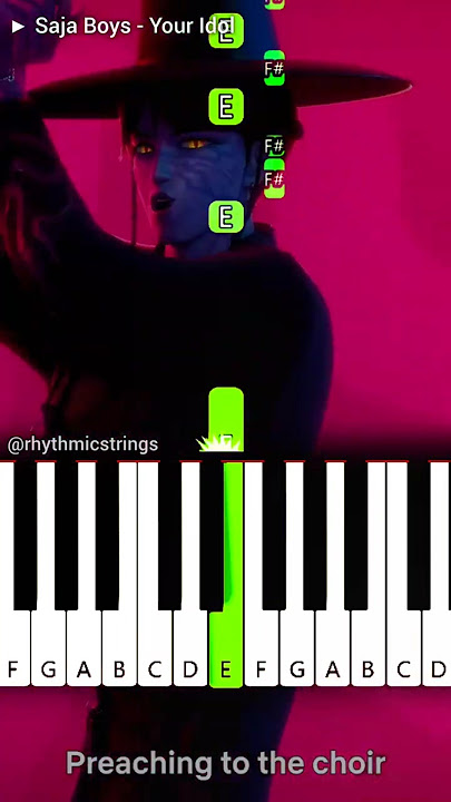 Saja Boys - “Your Idol” | Kpop Demon Hunters | Piano Tutorial #shorts #netflix