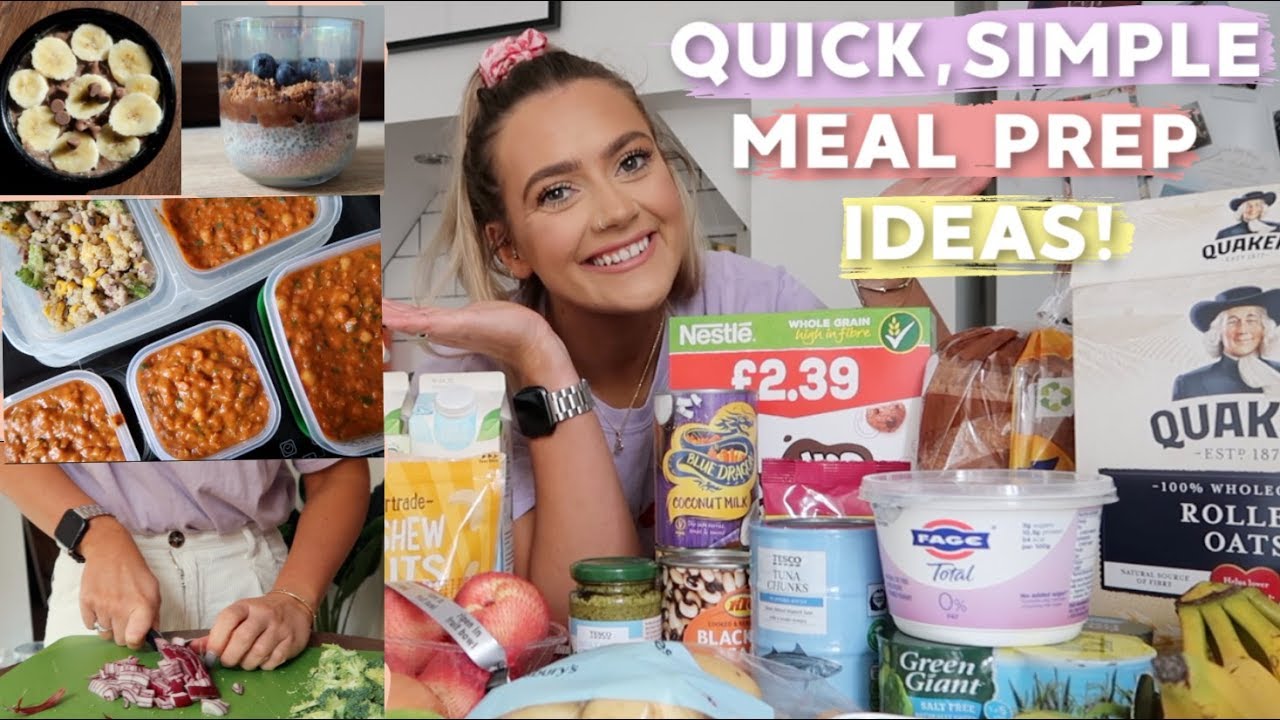 MEAL PREP WITH ME! QUICK, EASY MEALS FOR 2 WEEKS SELF ISOLATION  & FOOD HAUL | EmmasRectangle