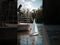 Remote Control Sailboat in Action  Smooth Sailing on the Water.#rcboat #sailing  #rcboat #watch
