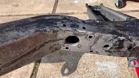 Chassis prep for prime and paint 1 of 3, 68 Corvette restoration project 28 of ?