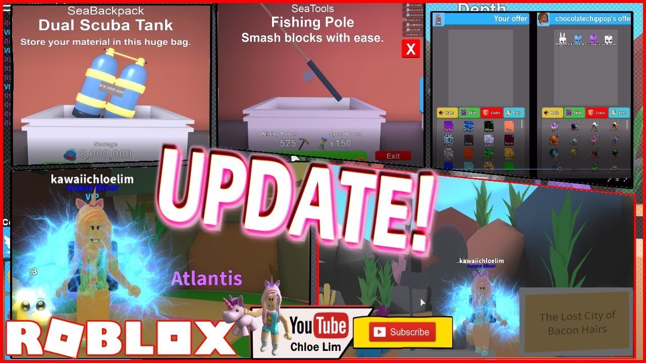 Roblox Gameplay Mining Simulator Atlantis New Atlantis Land The Lost City Of Bacon Hairs Steemit - atlantis case simulator roblox