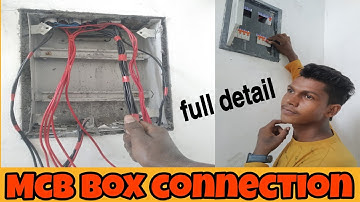 How to Mcb box connection l l distribution MCB box connection ll ELCB/RCCB, DP/SP MCB connection