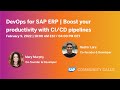 DevOps for SAP ERP | Boost your productivity & code quality with CI/CD pipelines