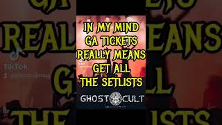 Drop a comment if you are a setlist collector from your concerts!