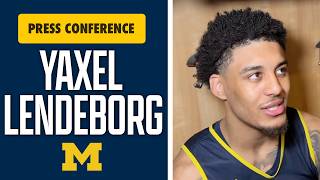 Michigan Basketball Star Yaxel Lendeborg Talks NCAA Tournament Showdown With Saint Louis, More