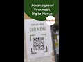 Advantages of Scannable Digital Menus #menu #digitalmenu #food #restaurant