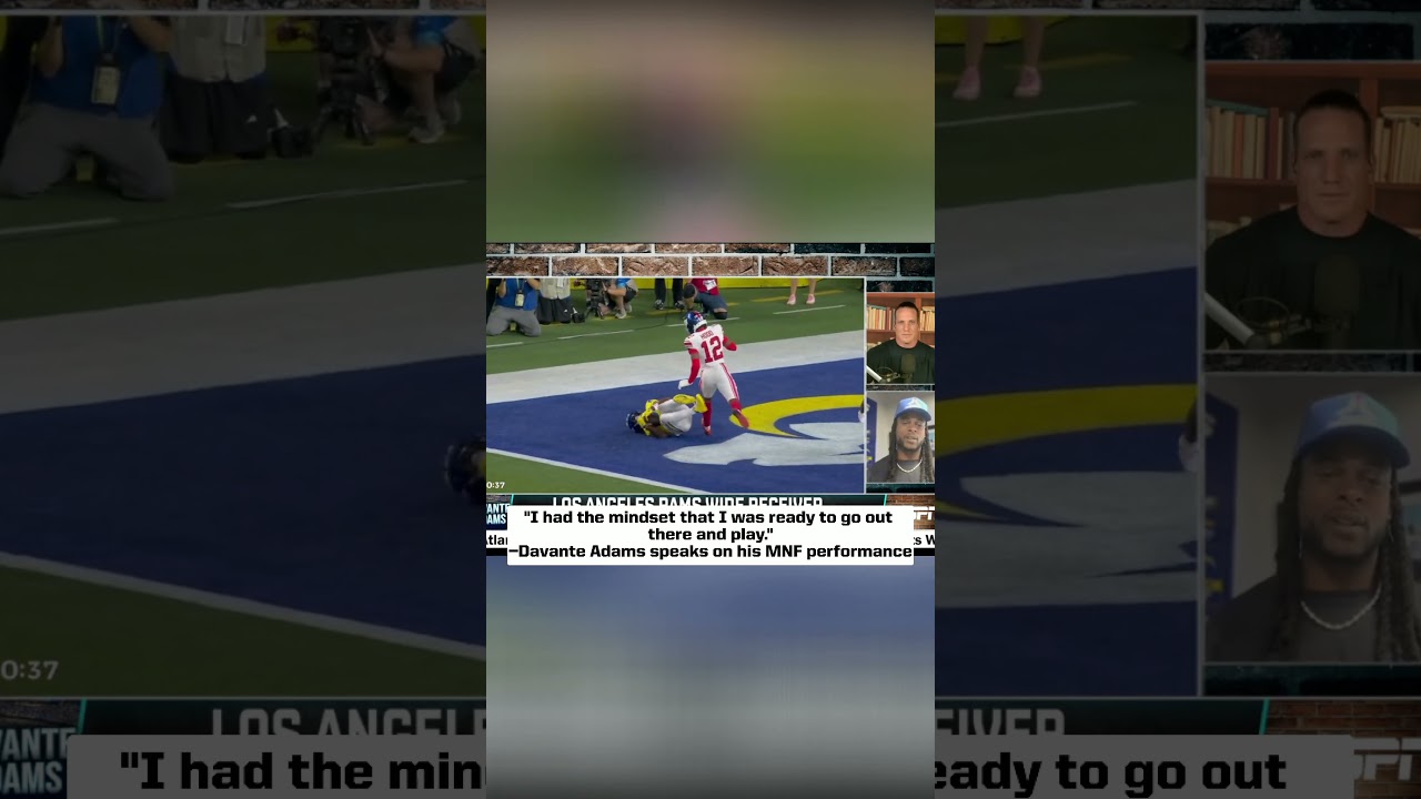 Davante Adams shares his thoughts on his MNF performance 🏈